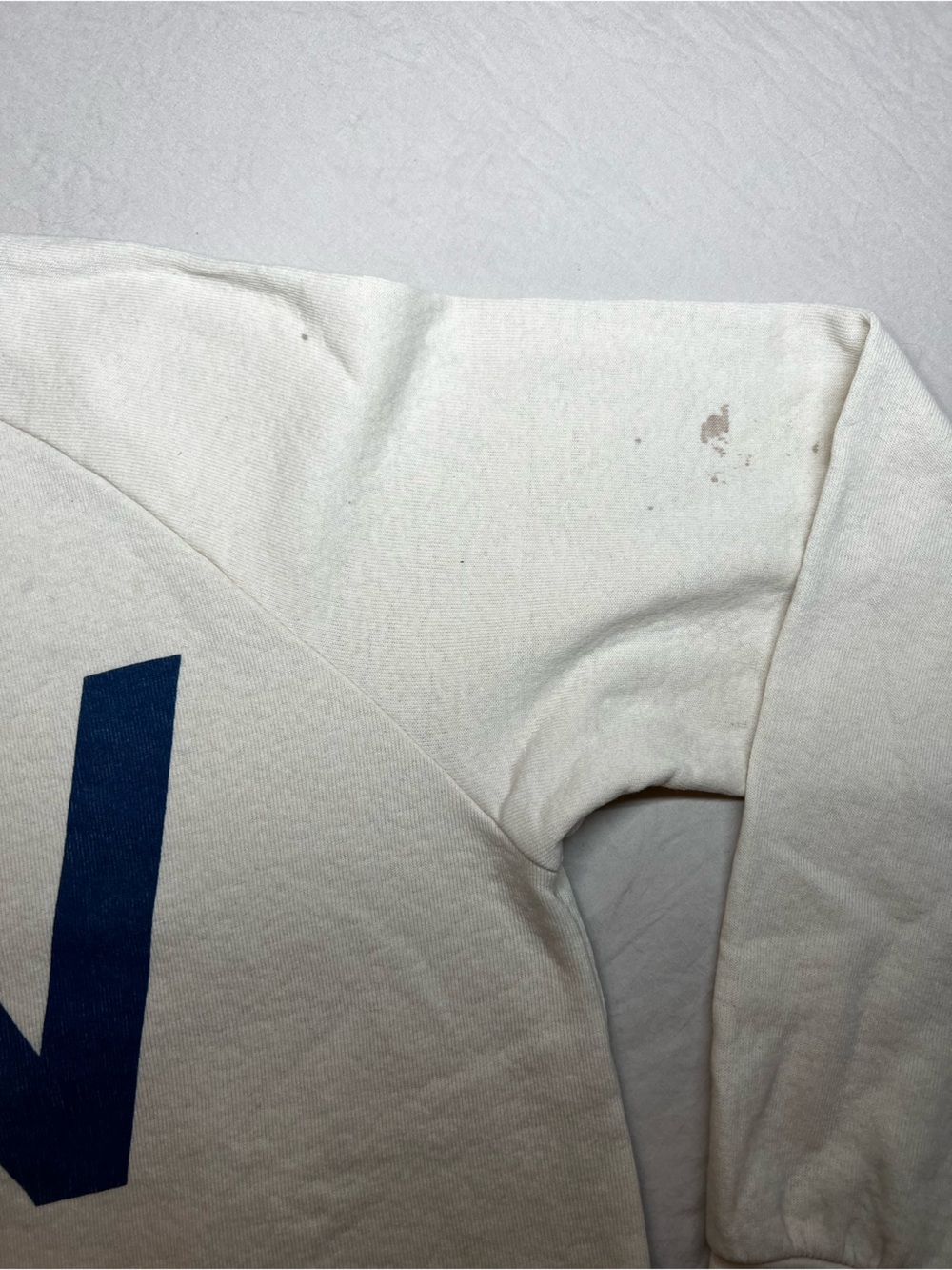 Aviator Nation Vintage White Crewneck Sweater with Retro Logo - Picture 3 of 10